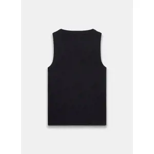 Mint Velvet Black Scoop Neck Vest